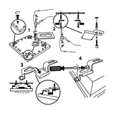 Maclean MCE546 LED Panel Z Mounting Bracket Set Z-shape Ceiling Mount 4-Piece