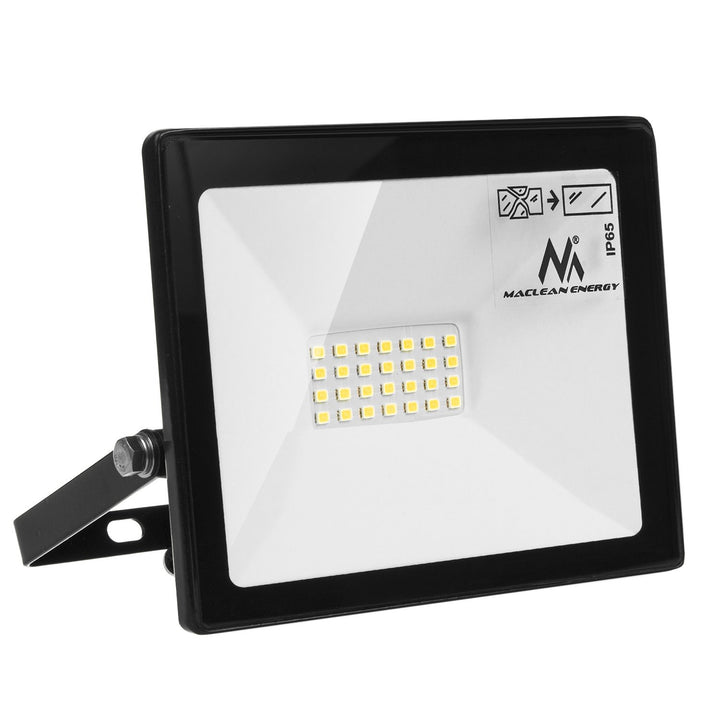 Maclean Energy MCE520 LED slim 20W, 1600lm Neutral White floodlight (4000K) NW, IP65, PREMIUM