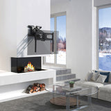 Maclean MC-891 Electric TV Wall Mount Bracket Remote 37''-70" VESA 35kg Over Fireplace Pull Down TV Holder EU plug