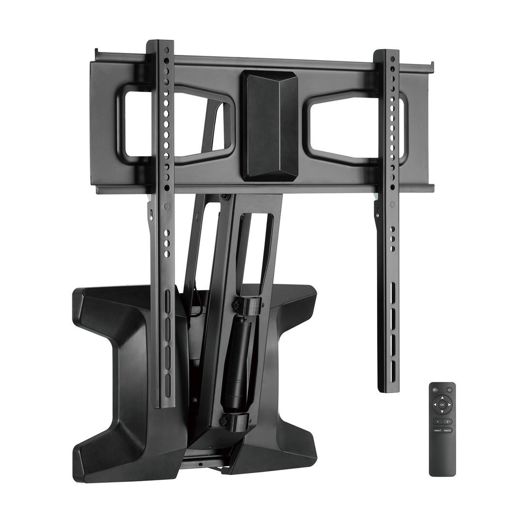 Maclean MC-891 Electric TV Wall Mount Bracket Remote 37''-70" VESA 35kg Over Fireplace Pull Down TV Holder