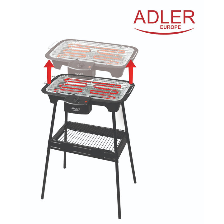 Adler AD 6602 2in1 Electric BBQ & Table Grill 2400W with Garden Stand