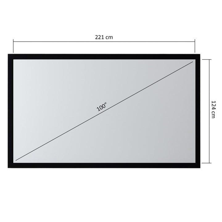 100 "(16: 9) Maclean MC-921 frame projection screen