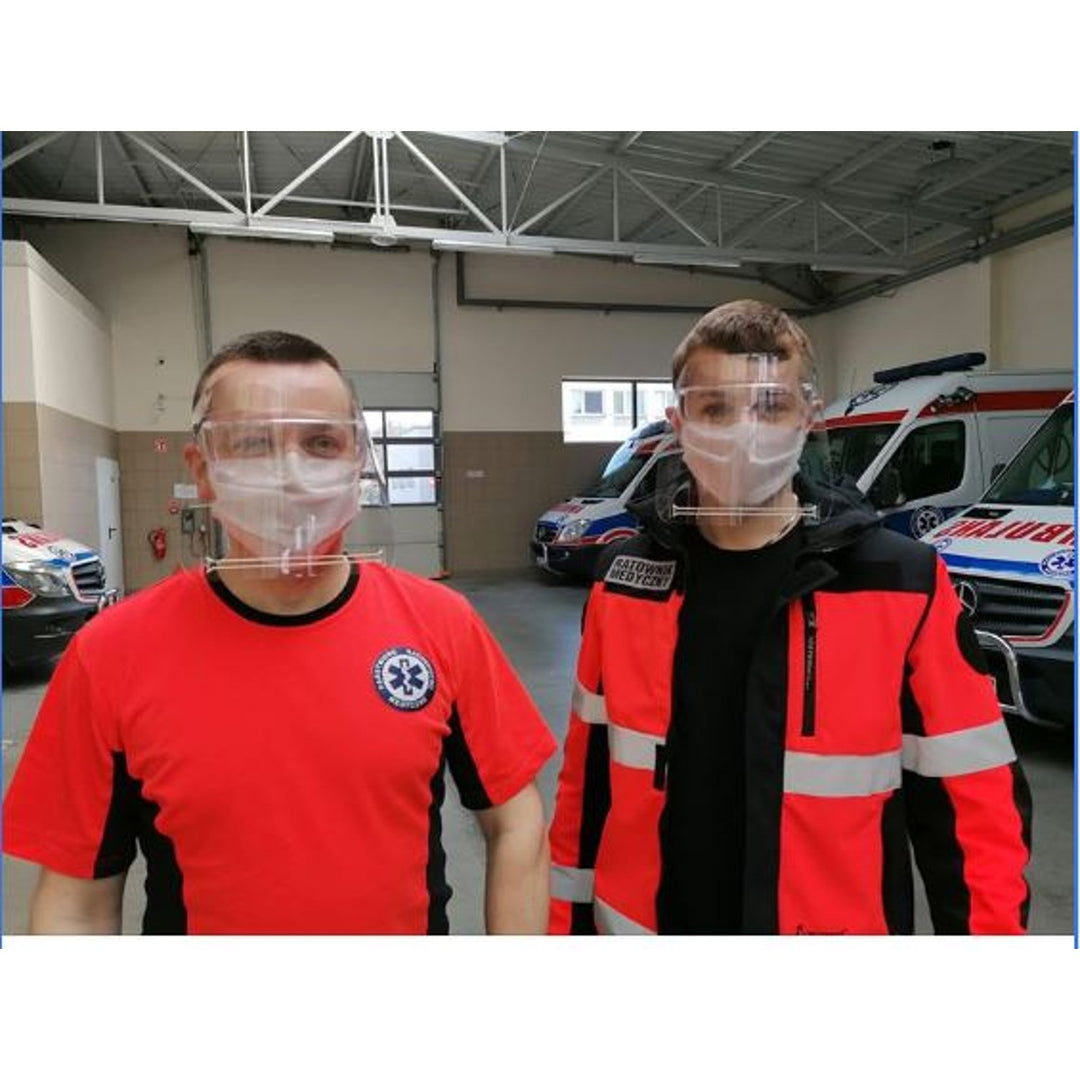 Universal, Reusable, Transparent Plastic Protective Face Shield