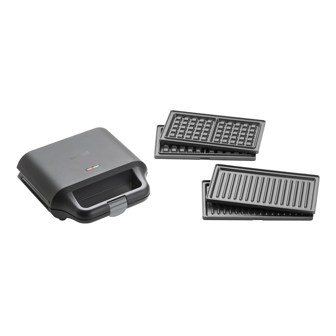 Coincheap sv3050 Déantóir Ceapaire 3in1 Toaster Waffle Iron Grill Breakfast Non Stick 700W Ilfheidhmeach