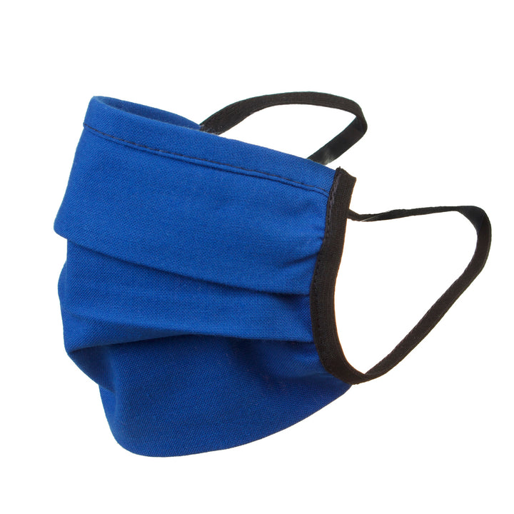 Double-sided navy blue cotton mask for adults