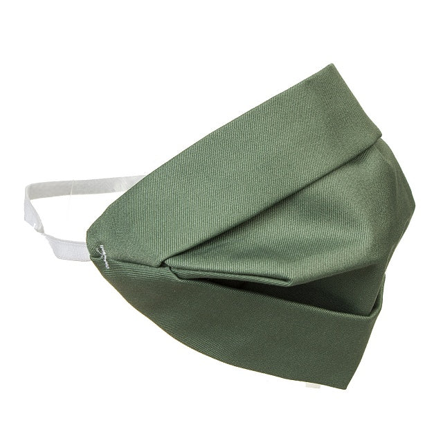 Double-sided green cotton mask for adults