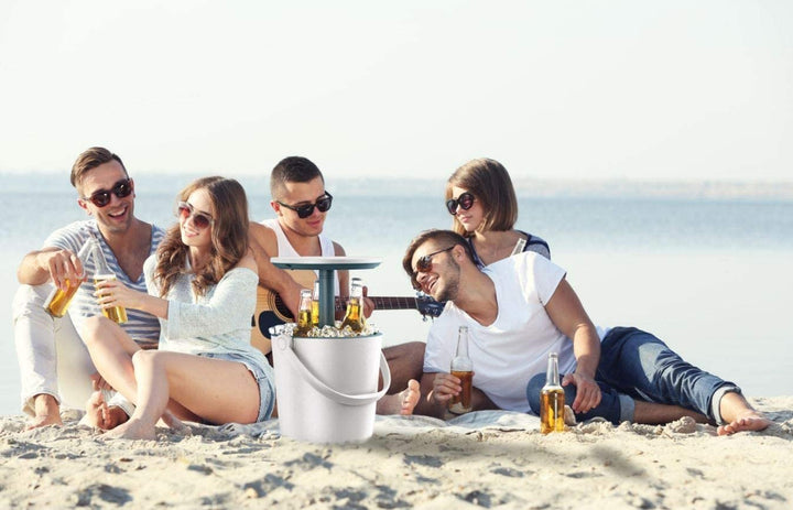 Keter Go Bar Capacity 16L Portable To Go Bar Drink Cooler with Table 2in1