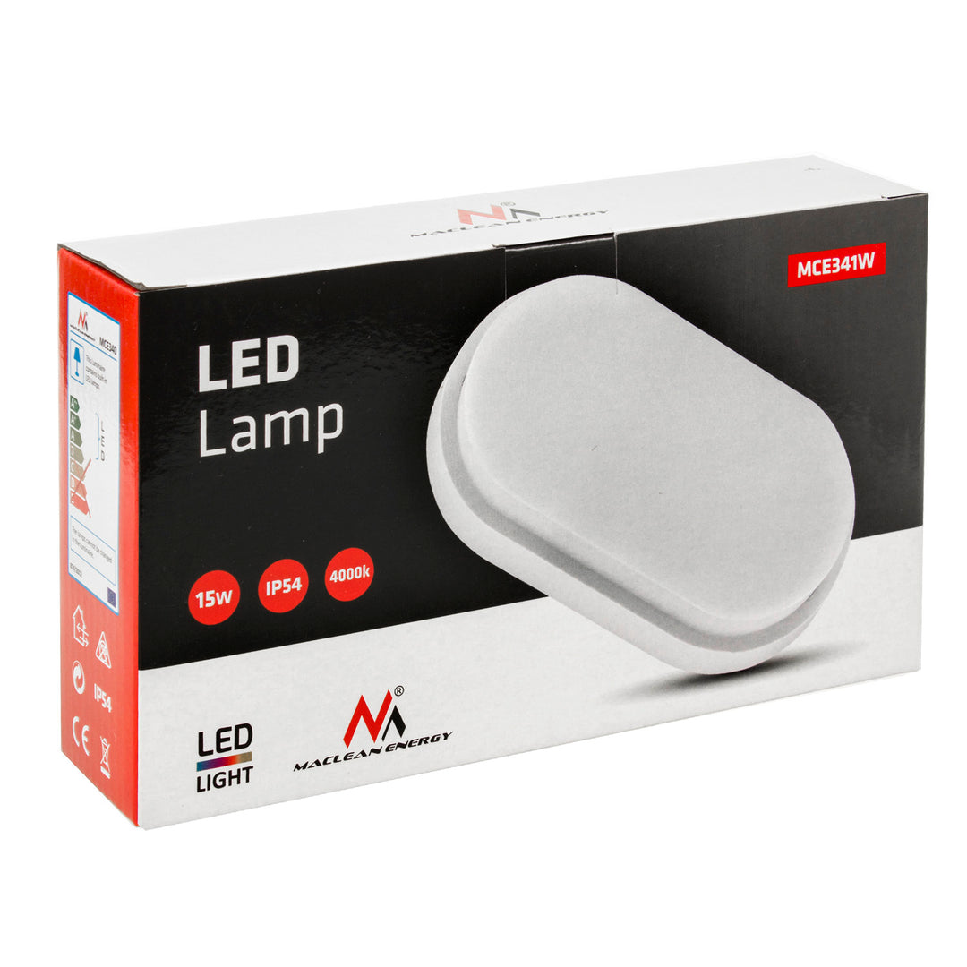 MCE341 faoi stiúir lampa - 1100lm 15W IP54, bán nádúrtha (4000K)