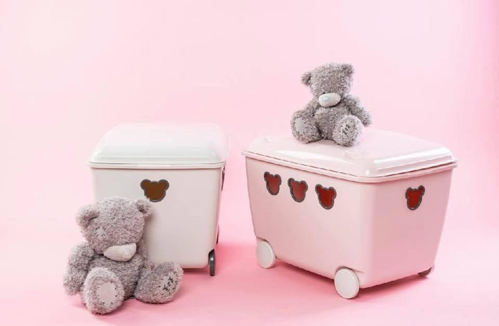 Bosca Stórála Mór Coimeádán Rothaí Bréagáin 55L Seomra Leanaí Teddy Bear Doll