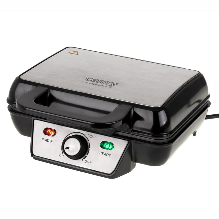 Camry CR 3046 1600W XXL Waffle Maker Double Thermostat Indicator Light Non-Stick