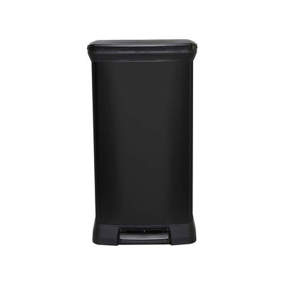 CURVER DECO BIN 50L Black Pedal Bin with Removable Compartment Elegant Modern Design No Prints