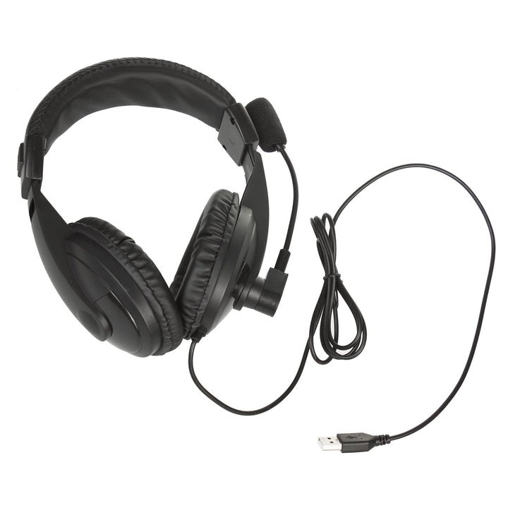Audiocore AC862 Headphones USB With Microphone On-ear plug & play 1.5m