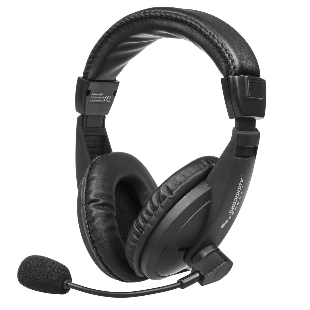 Audiocore AC862 Headphones USB With Microphone On-ear plug & play 1.5m
