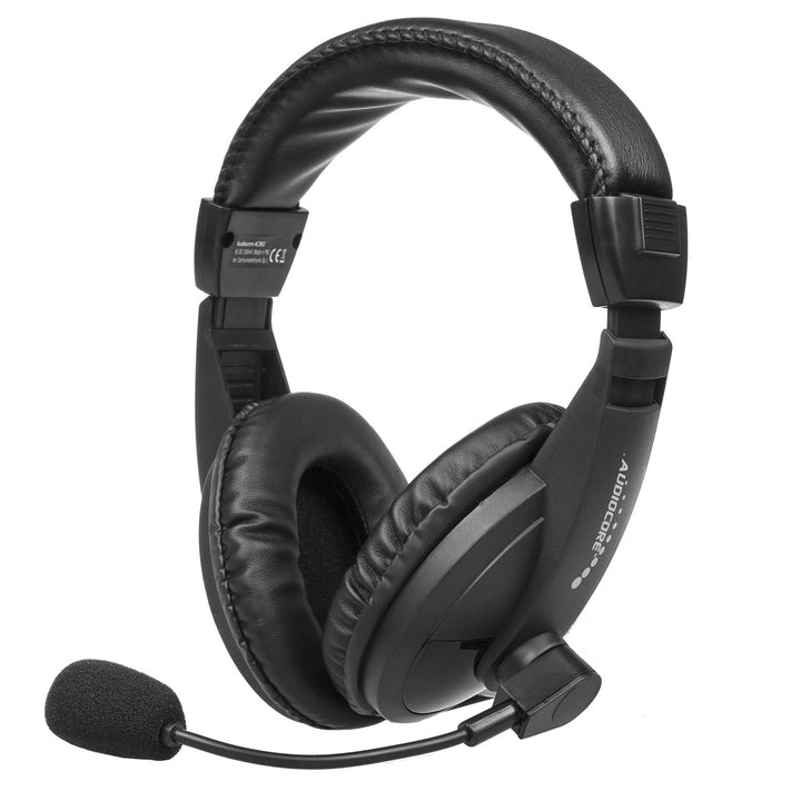 Audiocore AC862 Headphones USB With Microphone On-ear plug & play 1.5m