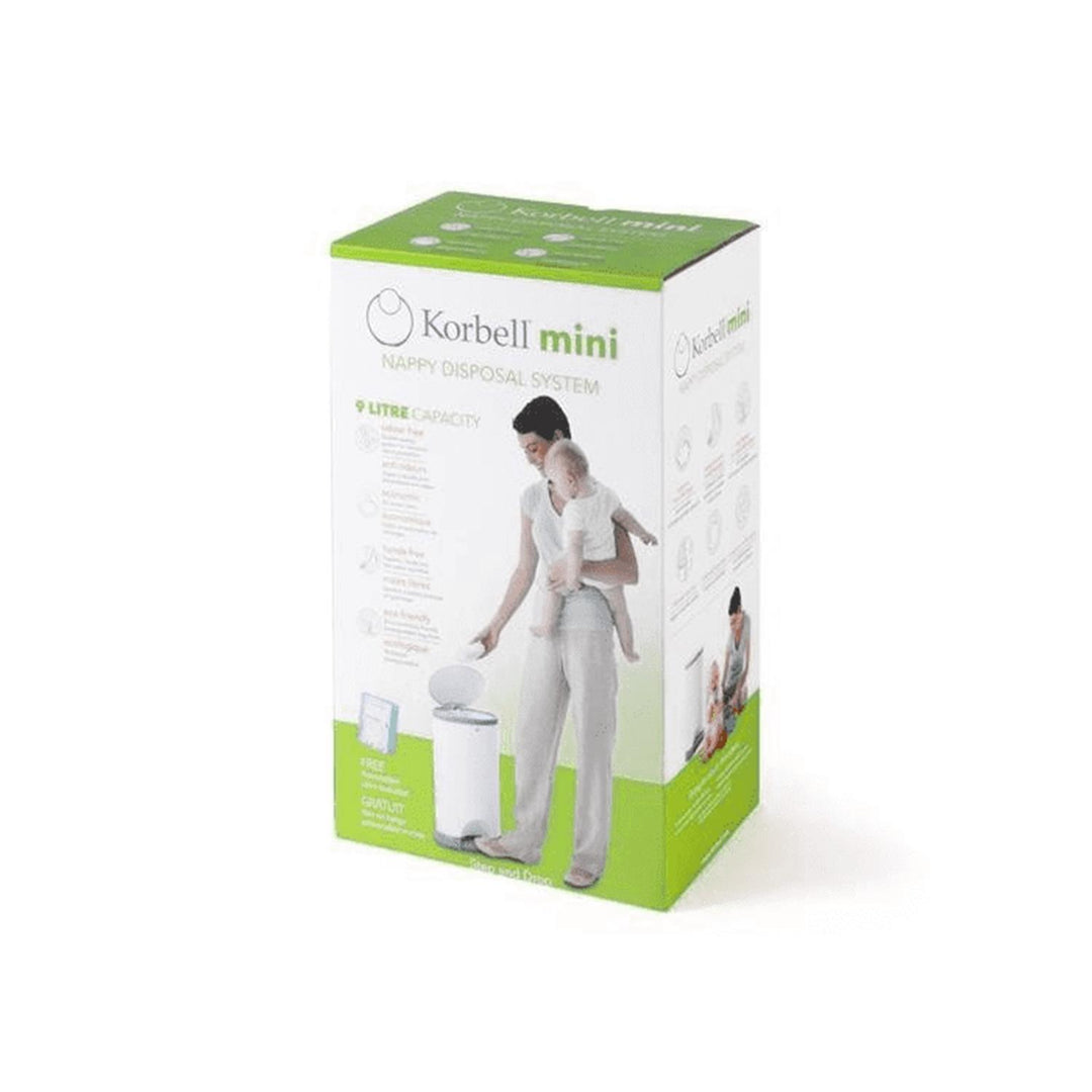 Coimeádán dramhaíola diaper Korbell 9L + cuir isteach scragall in-athsholáthair ar feadh thart ar. 150 diapers