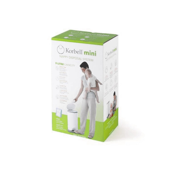 Coimeádán dramhaíola diaper Korbell 9L + cuir isteach scragall in-athsholáthair ar feadh thart ar. 150 diapers