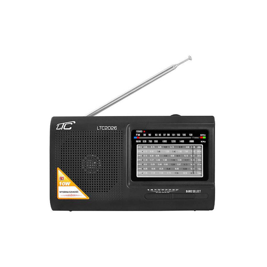 LAMEX lxltc2026 Portable Radio FM Home Trip Compact Electric Lithium-ion Battery 88 - 108 MHz Telescopic Antenna