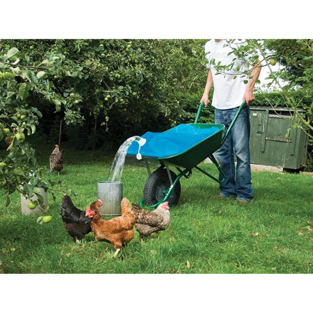 80L Garden Farm Water Container Wheelbarrow Bag Non Slip Mat Camping Storage Foldable