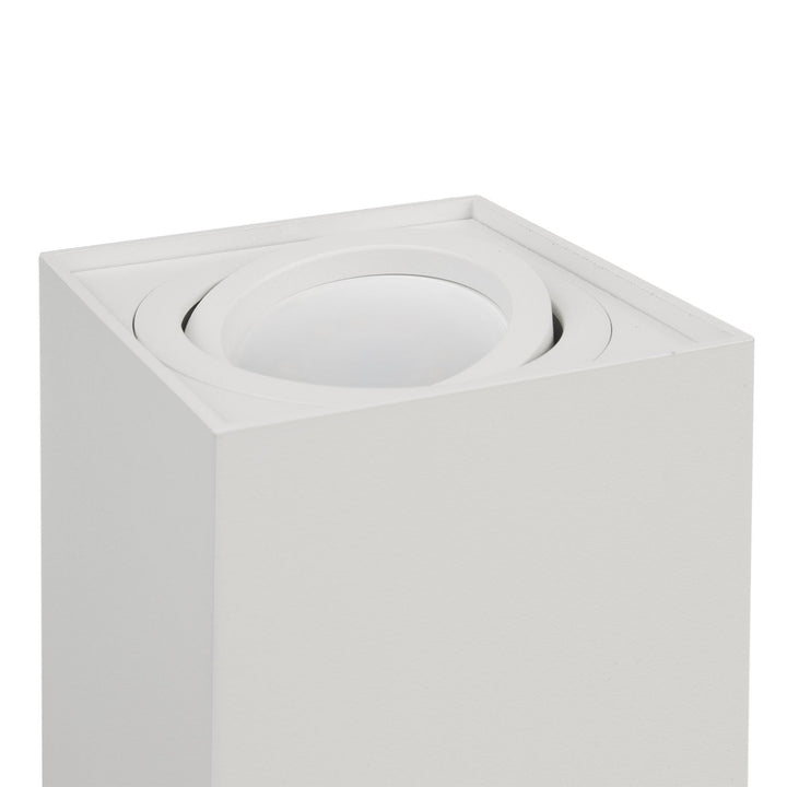 GU10 MCE426 halogen surface mounted, luminaire, 80x80x115mm, square, aluminum