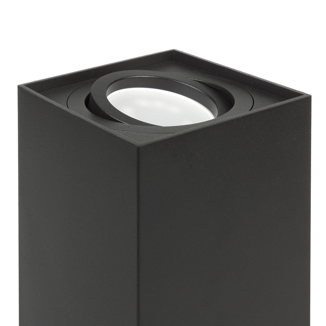 GU10 MCE426 halogen surface mounted, luminaire, 80x80x115mm, square, aluminum