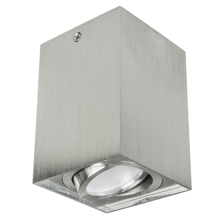 GU10 MCE426 halogen surface mounted, luminaire, 80x80x115mm, square, aluminum