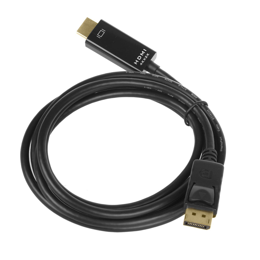 Maclean MCTV-714 Display Port (DP) to HDMI 4K / 30Hz Connection Cable With Gold-Plated Connections 1.8m Black