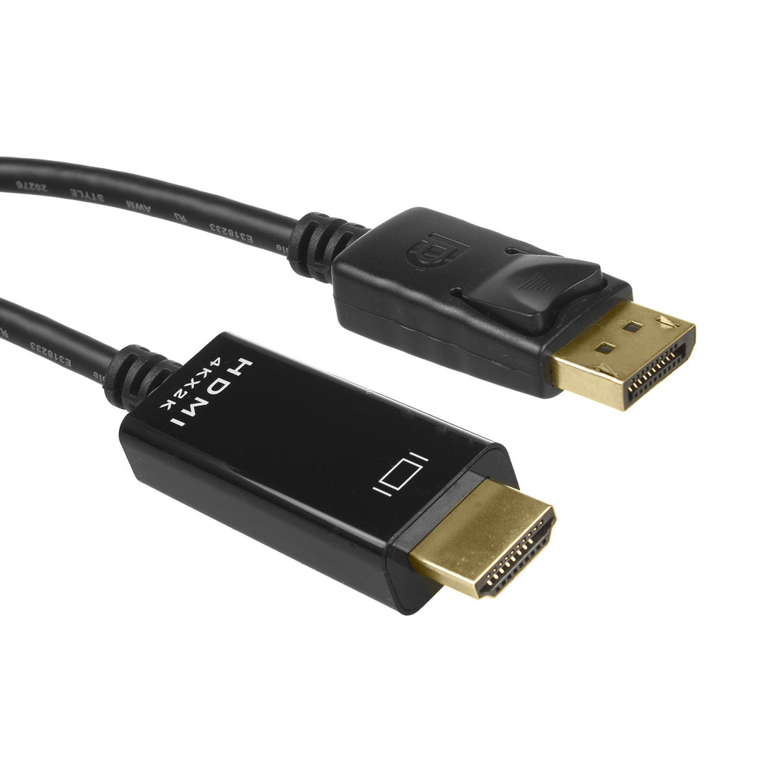 Maclean MCTV-714 Display Port (DP) to HDMI 4K / 30Hz Connection Cable With Gold-Plated Connections 1.8m Black