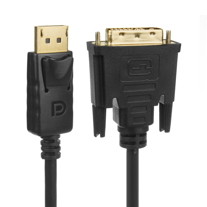 Maclean MCTV-715 DisplayPort to DVI 4K / 30Hz  Connection Cable Gold-plated Connections 1.8m Black