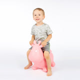 Hoppimals rubber jumper pink cow - a huge and unique fun from jumping