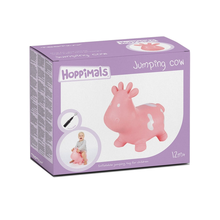 Hoppimals rubber jumper pink cow - a huge and unique fun from jumping