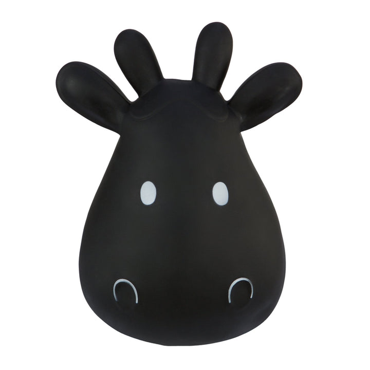 Hoppimals Black Cow Rubber Jumping Space Hopper Jumper Toy with Pump