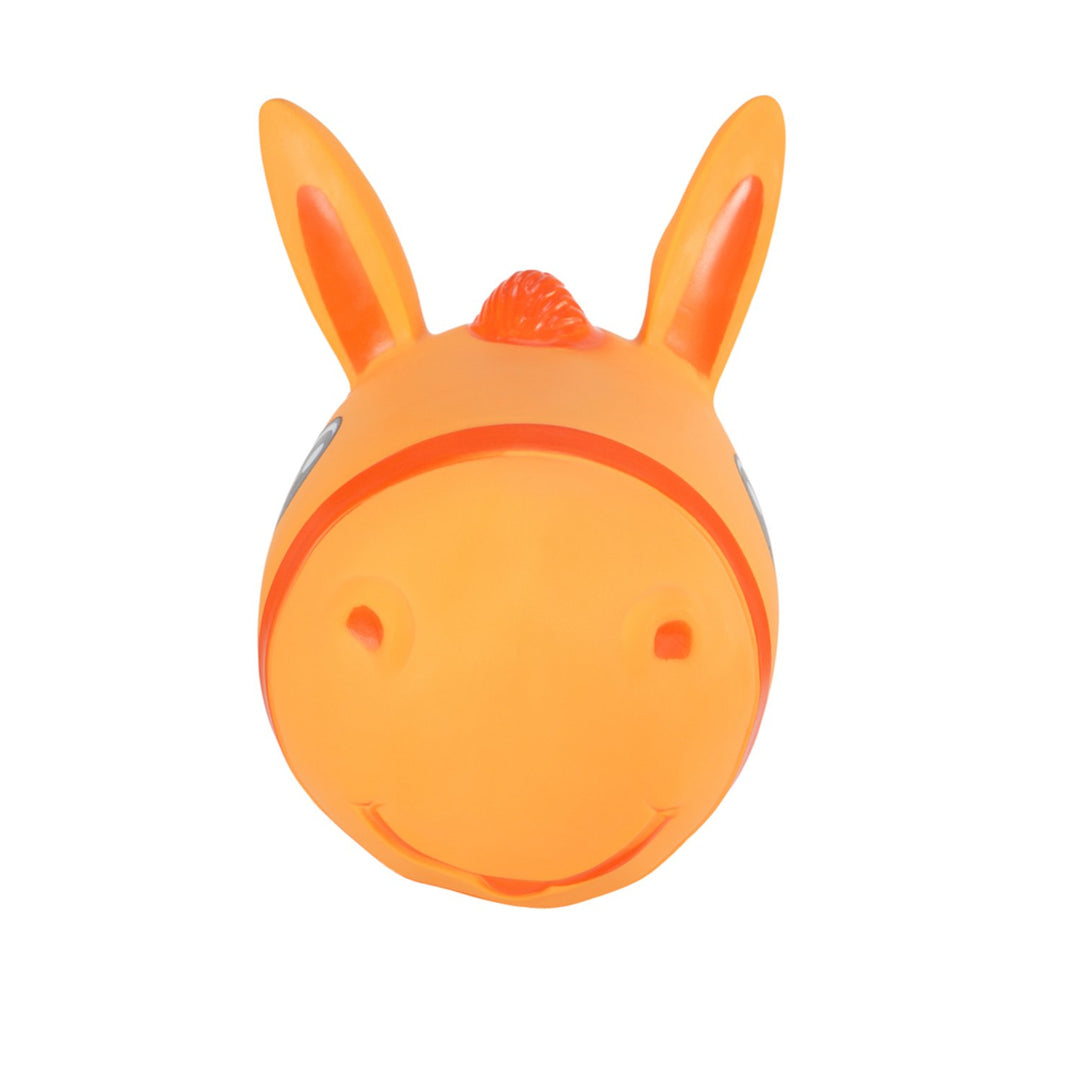 Hoppimals Orange Horse Rubber Jumping Space Hopper Jumper Toy with Pump