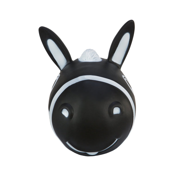 Hoppimals Black Horse Rubber Jumping Space Hopper Jumper Toy with Pump