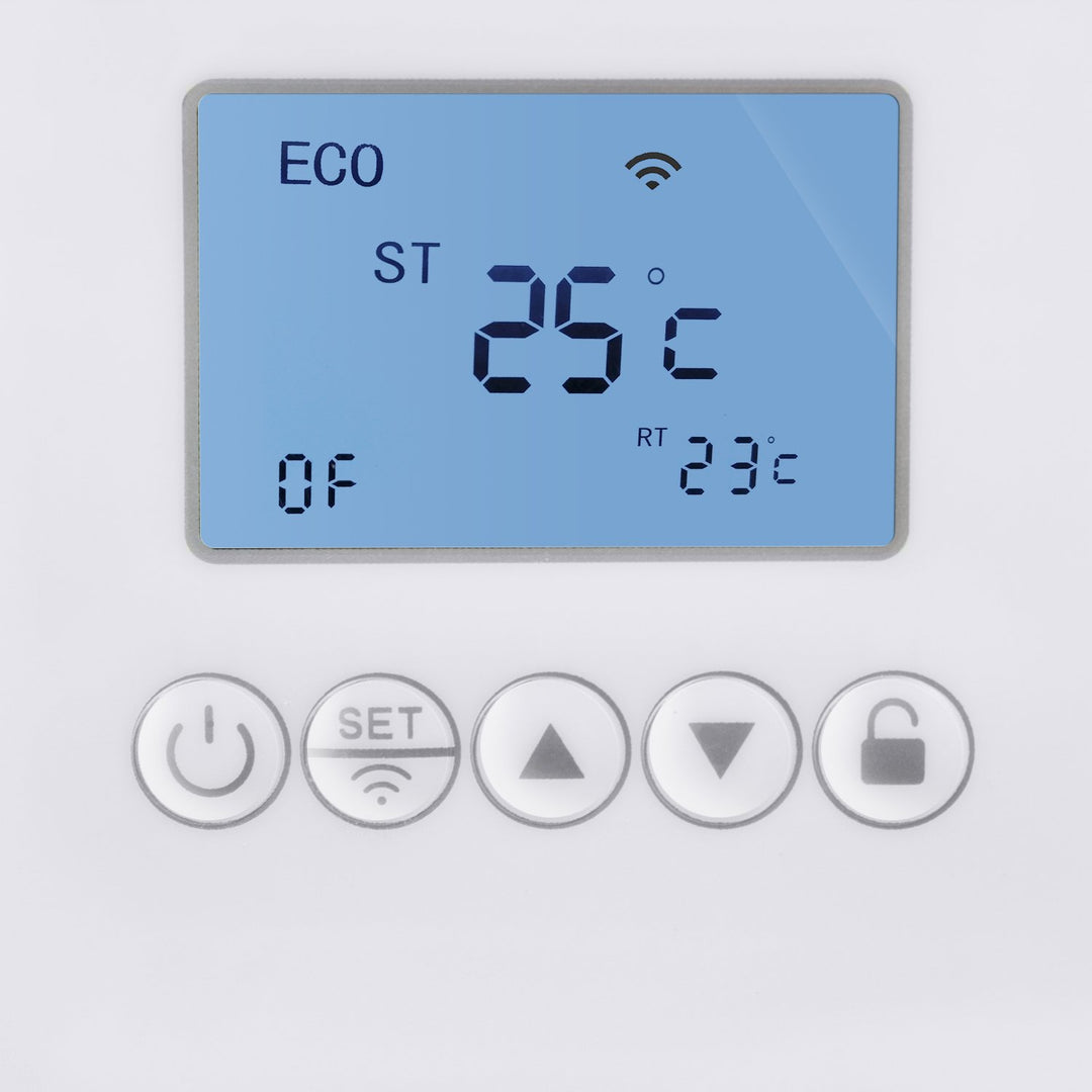 Maclean MCE504 Infrared Wall Heater Panel Radiator Timer Thermostat WiFi LCD Tuya Smart App 425W