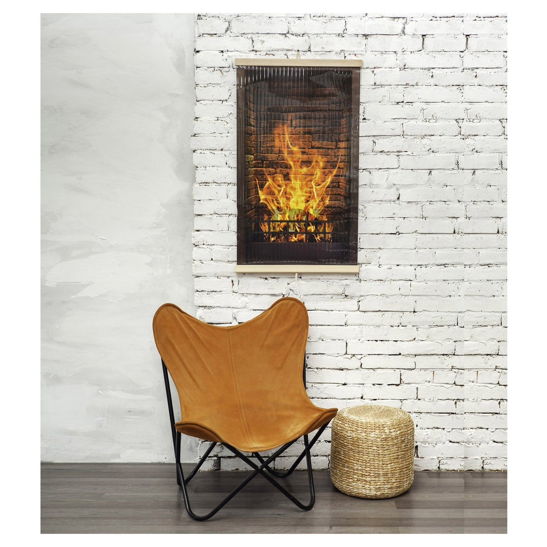 Infrared heater - flexible heating panel 430W TRIO pattern 1 fireplace, dimensions 100x57cm with regulator