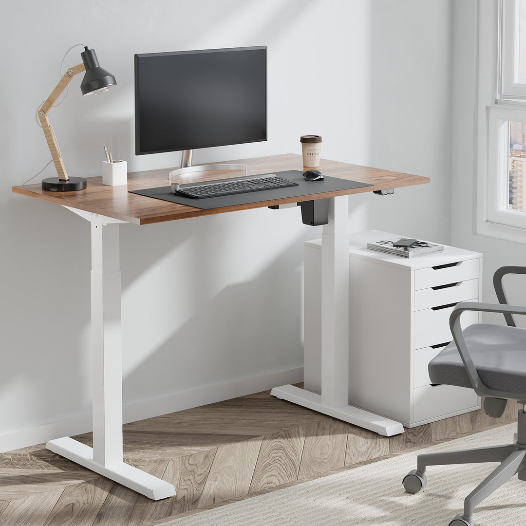 Ergo Office ER-403 Sit-stand Desk Table Frame Electric Height Adjustable Desk Office Table Without Table Top White