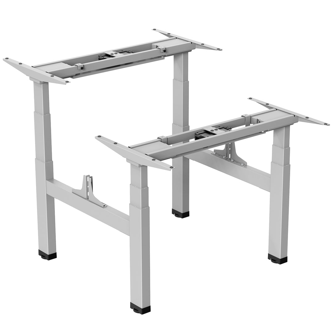 Ergo Office ER-404G Electric Double Height Adjustable Standing/Sitting Desk Frame without Desk Tops Gray