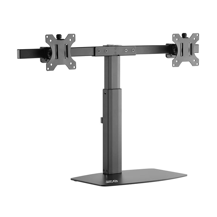 ERGOOFFICE ER-411 Universal 2 x Monitor Bracket Holder Free Standing for Two Monitors 17" - 27'' 2 x 6kg