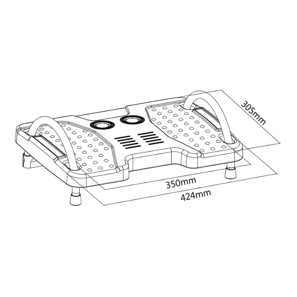 ERGOOFFICE ER-412 Footrest eirgeanamaíochta Suathaireacht Dromchla Uigeacht Inchoigeartaithe Inchoigeartaithe Oifig Baile