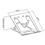 ERGOOFFICE ER-416 Ultra-thin Foldable Laptop Stand