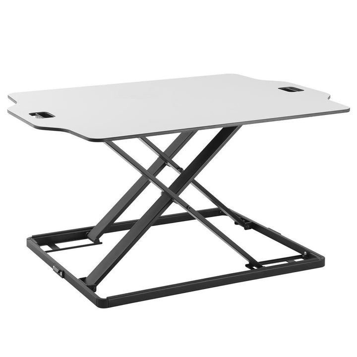 Ergo Office ultra thin sit/stand desk converter, white, with gas spring, max 10kg, ER-420