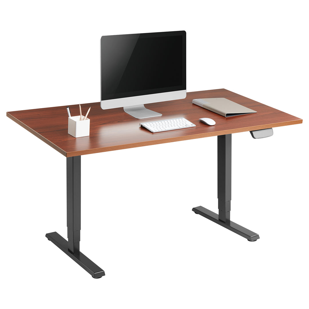 Desk Frame Electric Height Adjustable Touch Panel Sit Stand Without Tabletop Office