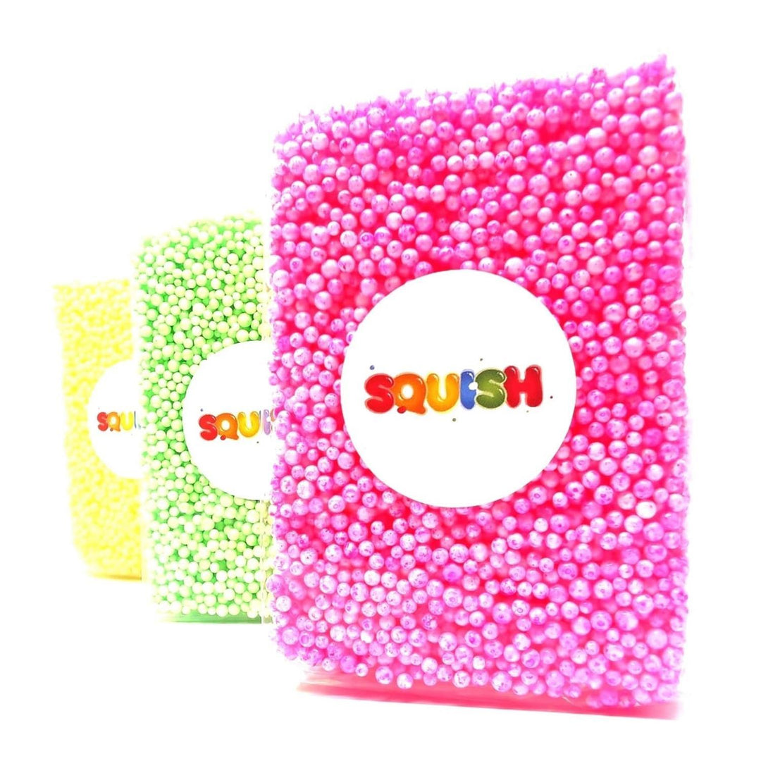 Slime Box - kinetic sand, polystyrene balls, fluo paint, glitters, neon foam and self-curing clay