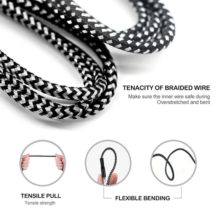 USB to USB-Type-C cable, charging cable 1m Fast Charge 5V / 2.4A data cable, high-speed charging cable, nylon braided connection cable, data transmission (USB-Type C) ...