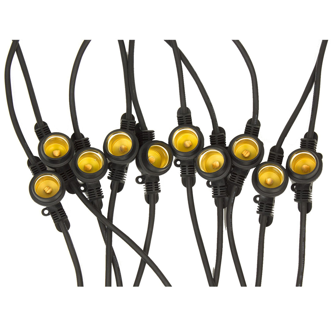 Maclean Energy MCE410 10m Garden Garland for 10x E27 Bulbs IP44 Outdoor Indoor