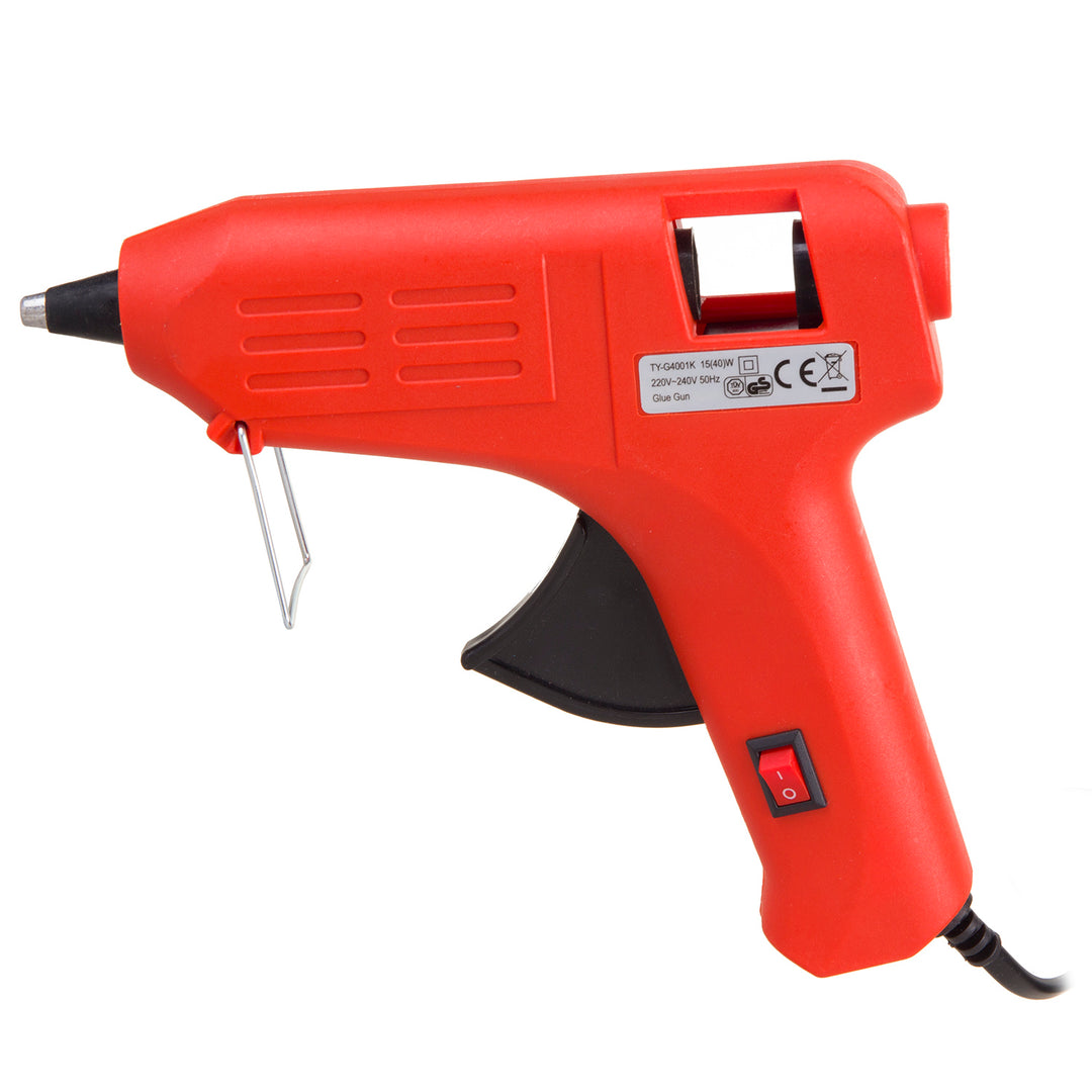 Maclean MCE432 Hot Glue Gun 40W + 2x Hot Glue Sticks Transparent Glue Sticks for DIY Crafts and Repairs Hot Glue Gun