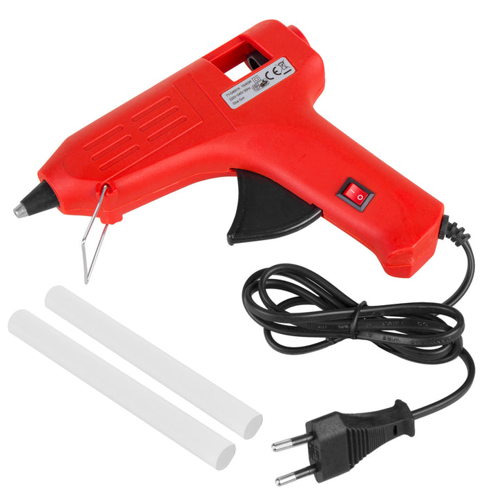 Maclean MCE432 Hot Glue Gun 40W + 2x Hot Glue Sticks Transparent Glue Sticks for DIY Crafts and Repairs Hot Glue Gun