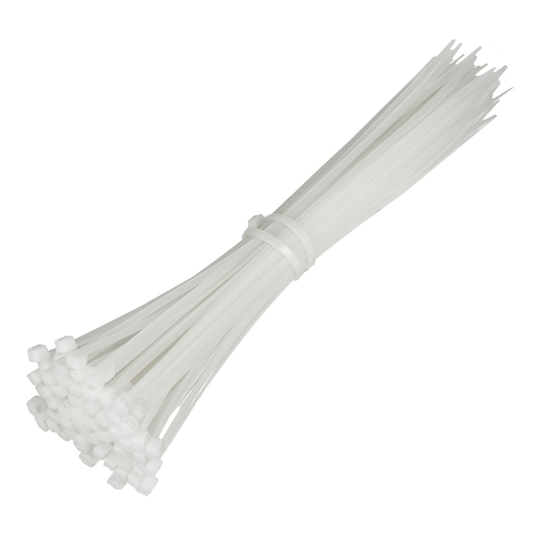 Cable ties (100 pieces) Maclean MCTV-464 W - white, 4.8x200mm, resistant to UV, temperature of use - 40 +85 degrees C.