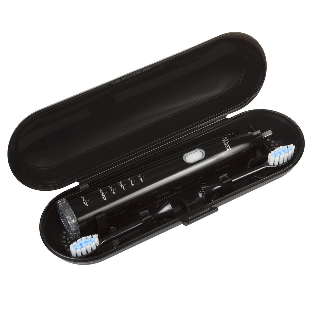 Sonic Toothbrush Promedix PR-740 B black, 5 modes, timer, battery level indicator 2 replacement heads included