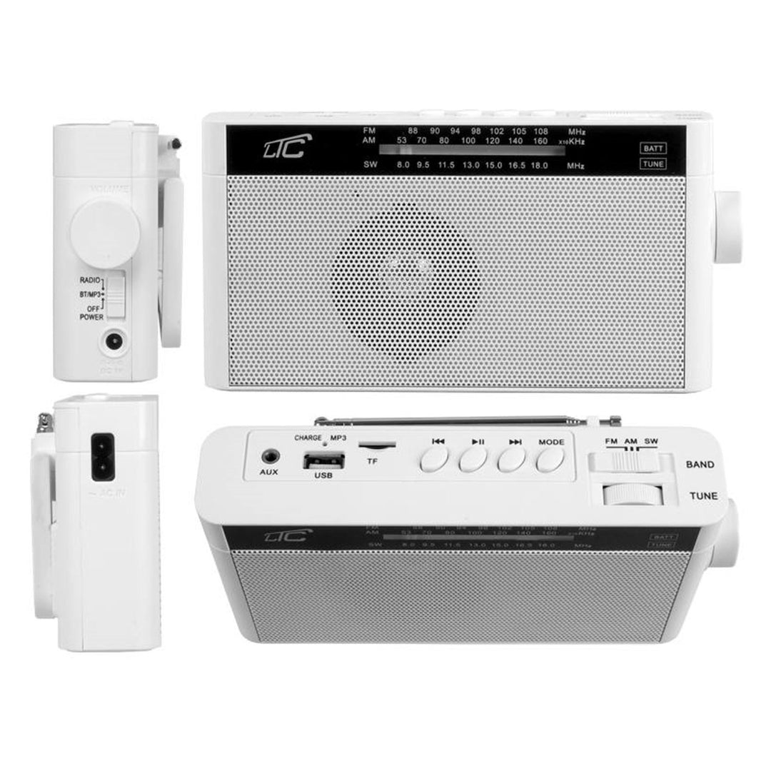 Raidió iniompartha Bluetooth LTC Retro Sona - réitigh nua-aimseartha i dtithíocht retro